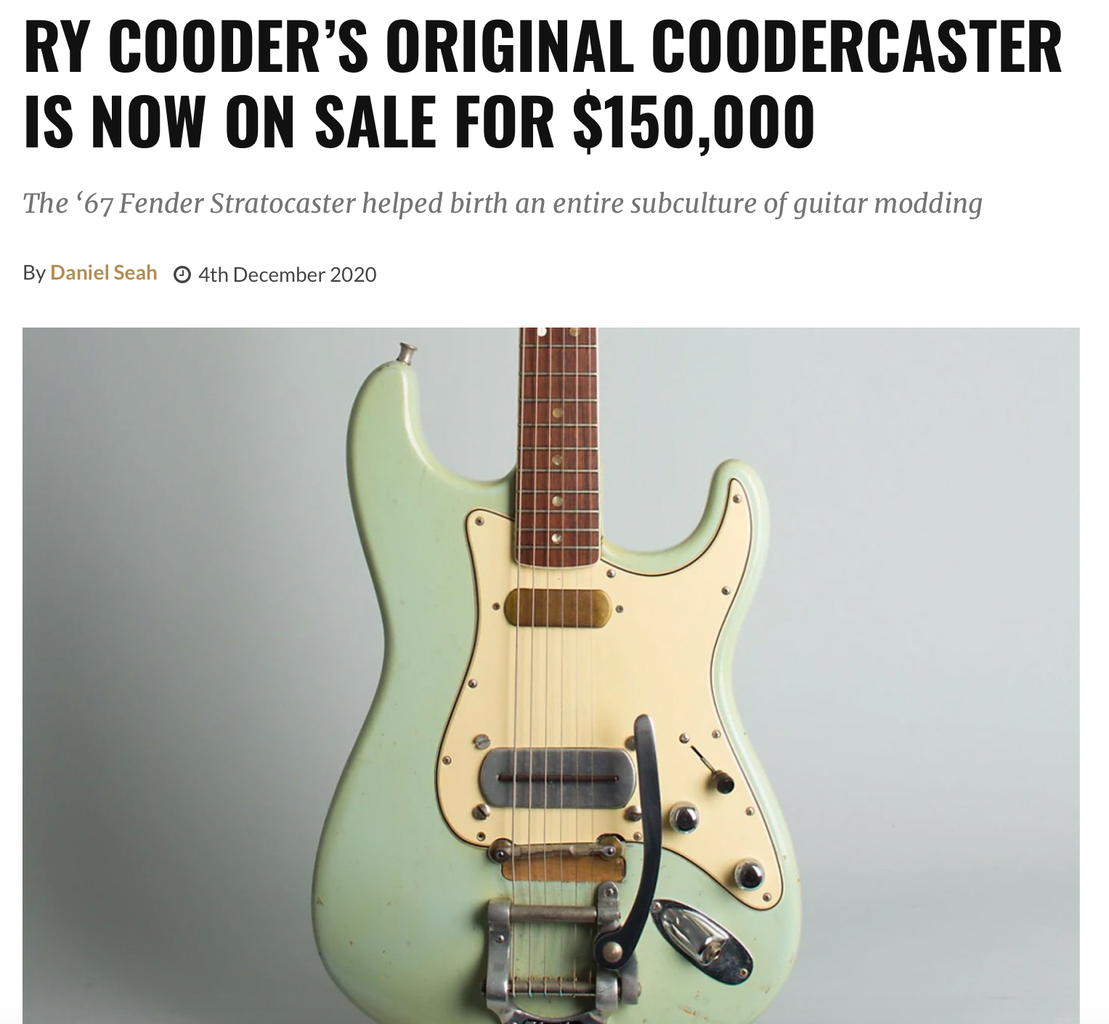 ライ・クーダーの楽器整理 : レシーブ二郎の音楽日記