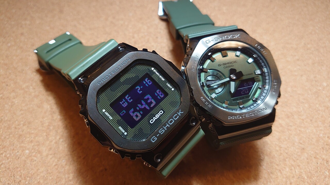 比較レビュー「GM-5600B-3JF × GM-2100B-3AJF」 : great G-SHOCK world