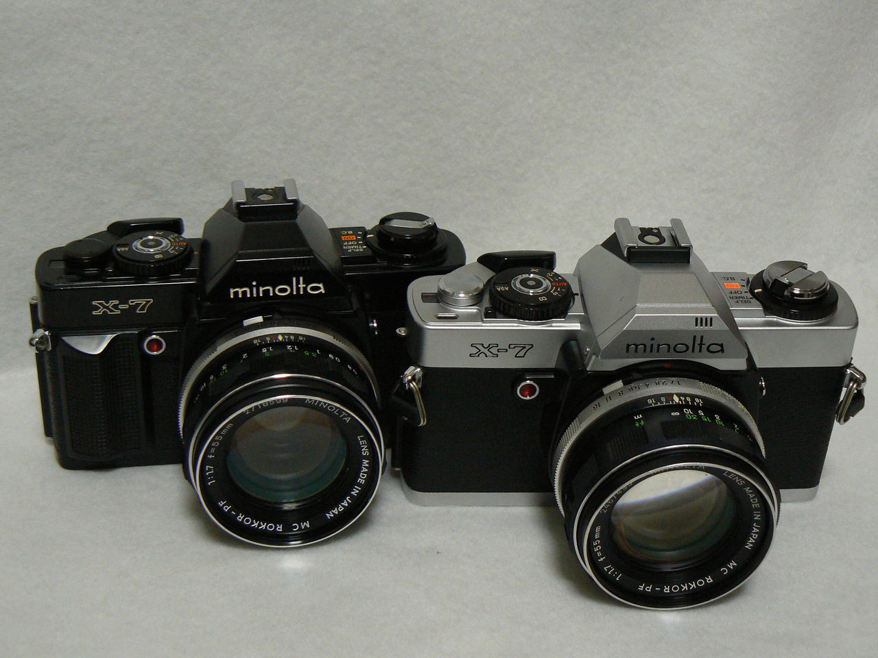 第187回目 銀と黒(最終回) ミノルタX-7 : ポンコツとうさんの「カメラ