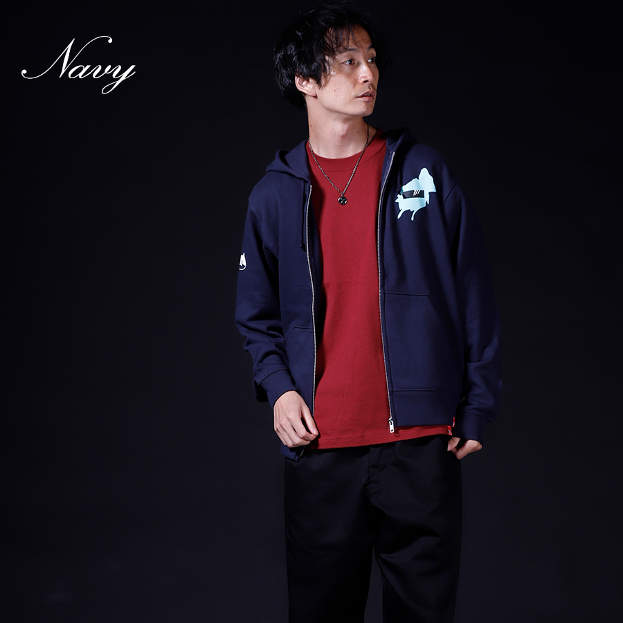 受注期間限定！猫瀬乃しんコラボ企画！コラボZIPパーカー◇猫瀬乃しん