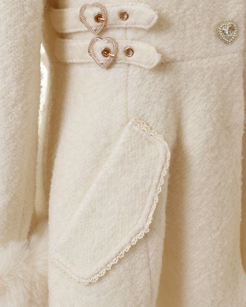 ビジューリボンミニ丈Aラインコート ｜ LIZ LISA（リズリサ）公式通販