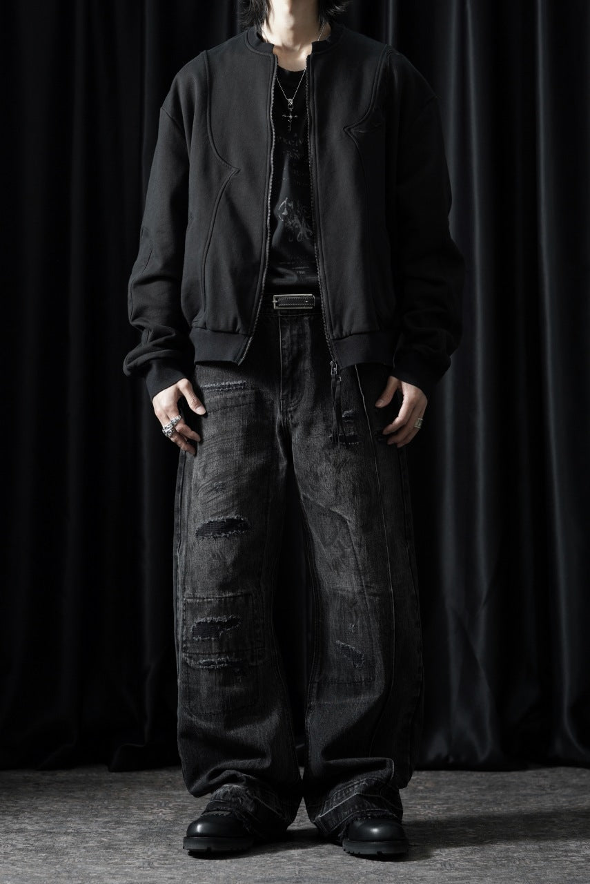 Professor.E EMBROIDERED ZIPPER JACKET (BLACK)の商品ページ