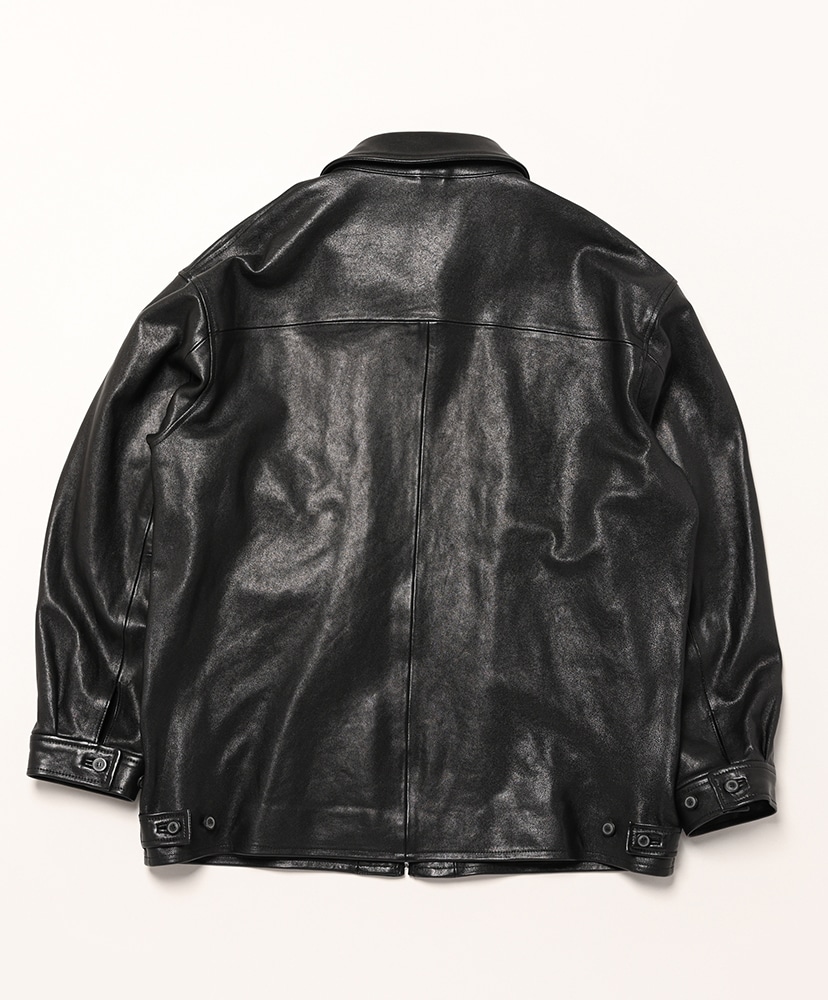 Lamb Leather Jacket(1(MEN) Black/ブラック): HERILL