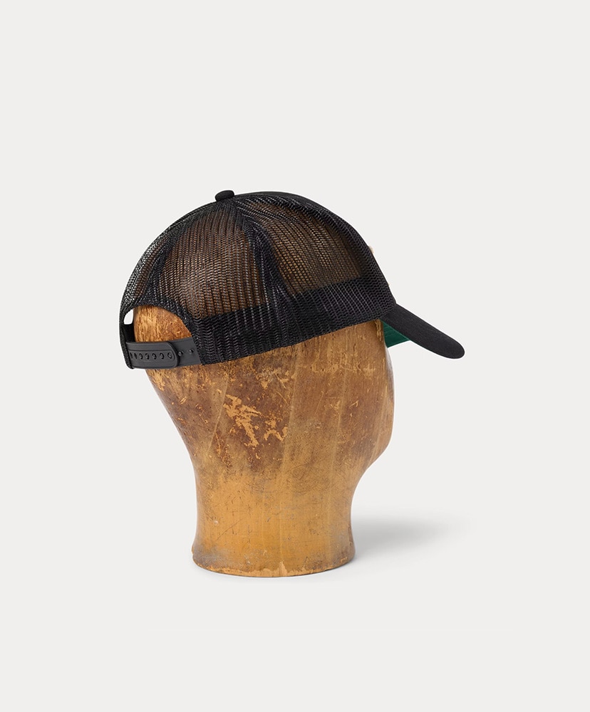 ロゴパッチ デニム トラッカー キャップ(ONE ブラック): RRL