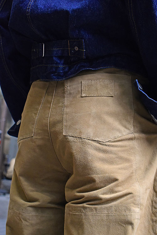 SEEALL[シーオール] 23AW Reconstructed Boots Cut Buggy Pants-Leather