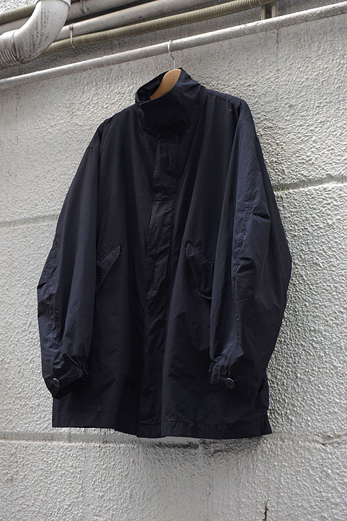 ATON-AIR WEATHER SHORT MODS COAT / WOOL WASHI OVERSIZED CARDIGAN