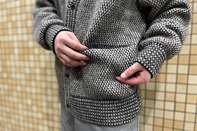 blurhms/ブラームス】Alpaca Bird's-eye Knit Cardigan