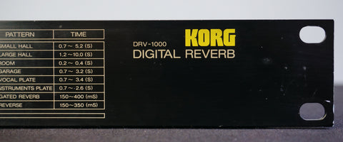 Korg DRV-1000 Vintage 1980's Digital Delay 1U Rack Mount Effects