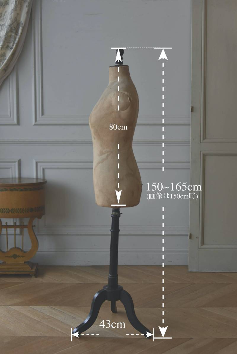 アンティークトルソー.23 フランス アンティーク マネキン