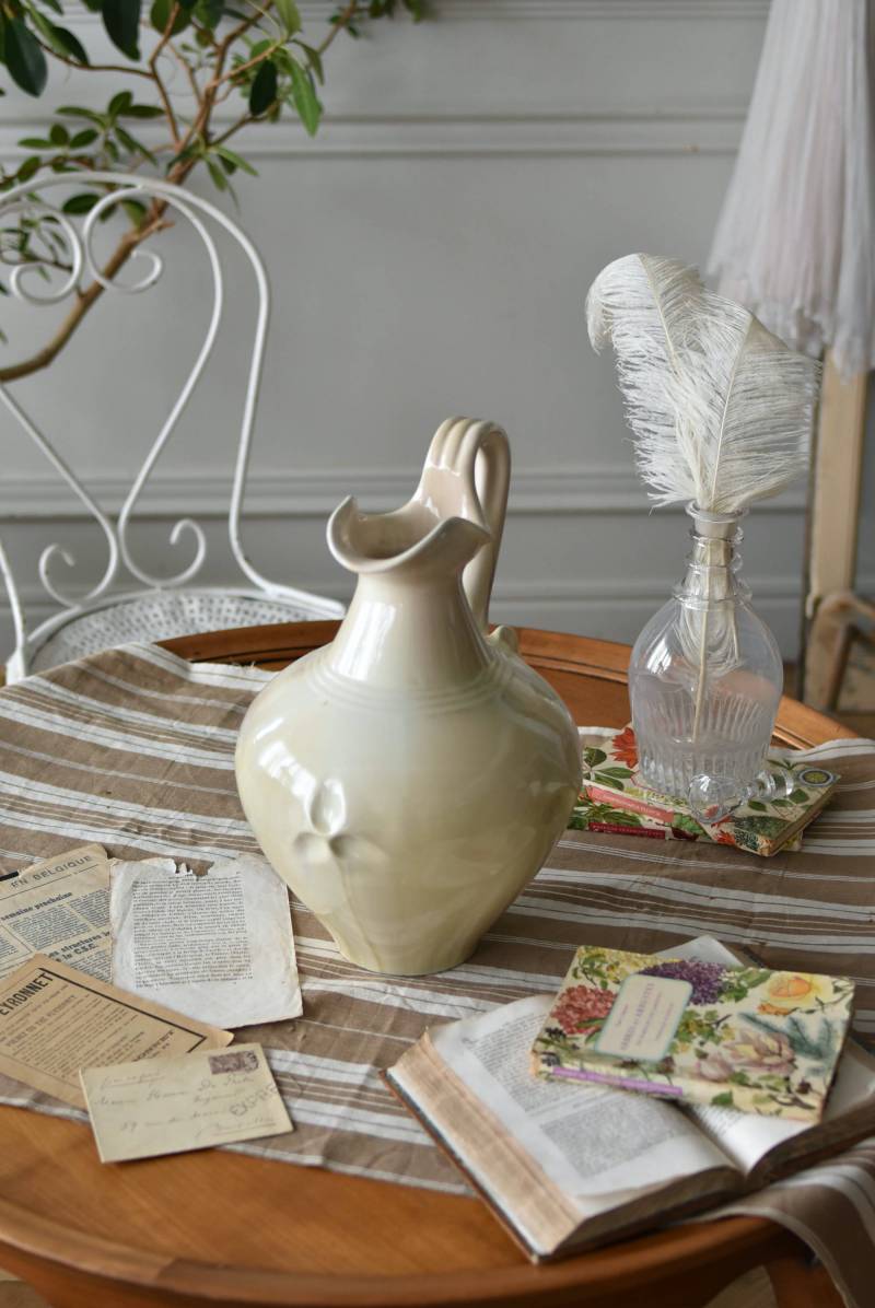 フランスアンティーク雑貨 アンティークジャグ.陶器2 フレンチディスプレイ