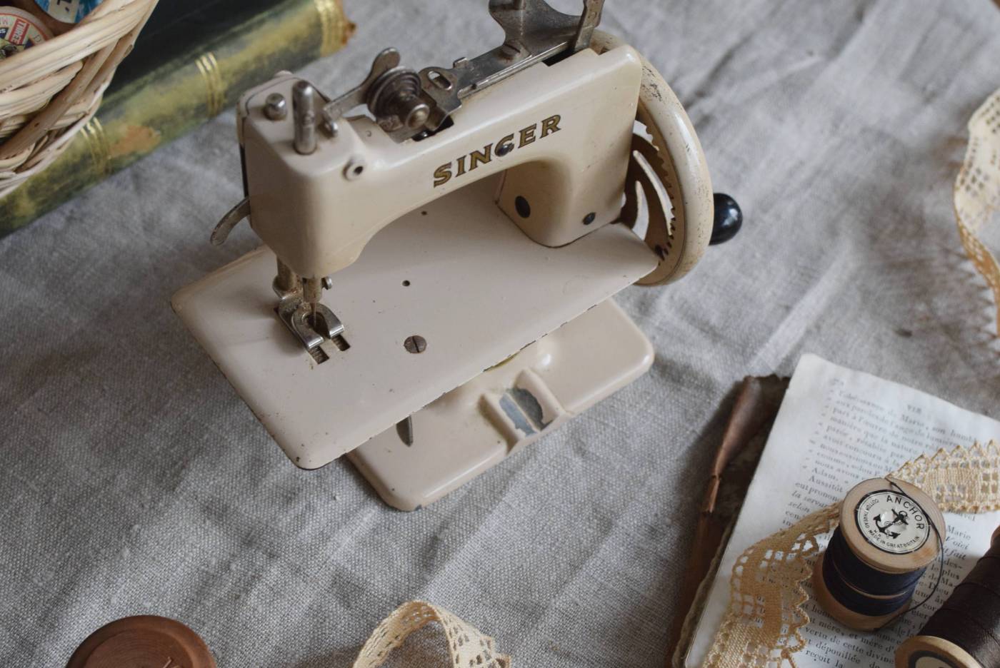 ヴィンテージディスプレイ SINGER トイミシン インテリア