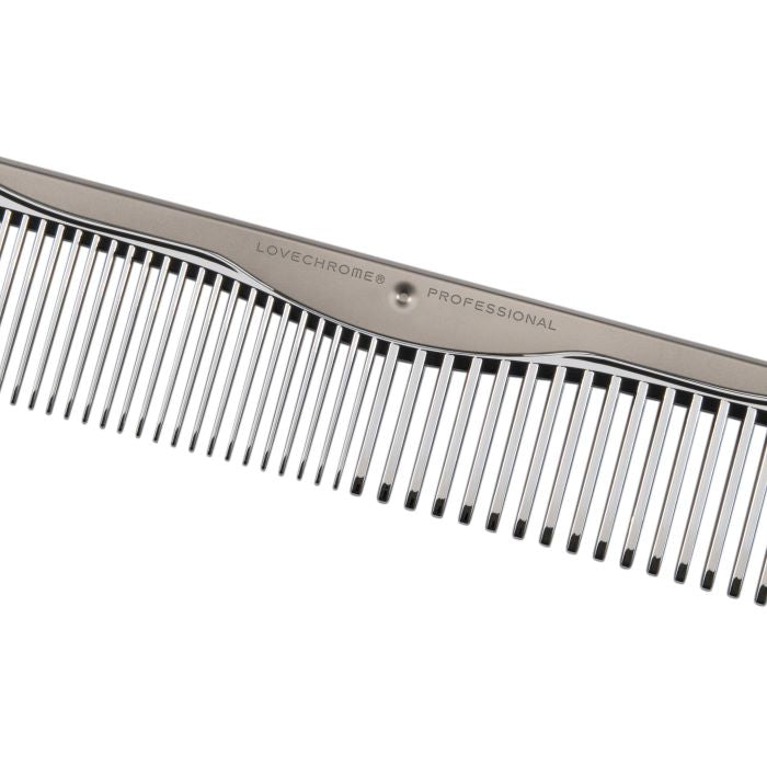 Love Chrome(R)F Cut Comb Silver