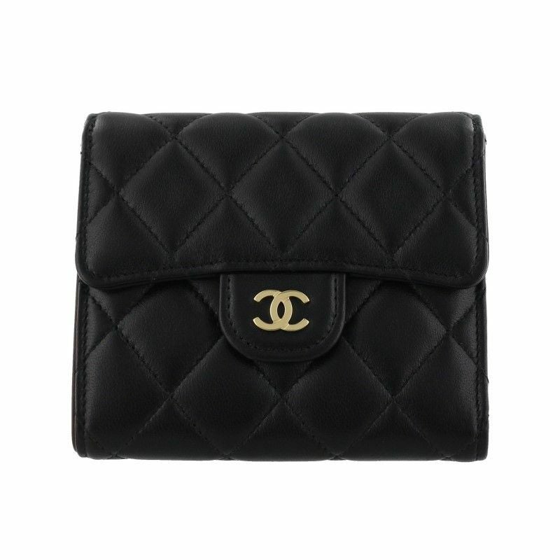 シャネル 名刺入れ カードケース レディース ブラック CHANEL AP3624