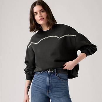 Leo Western Yolk Sweatshirt - Black | Levi's® US