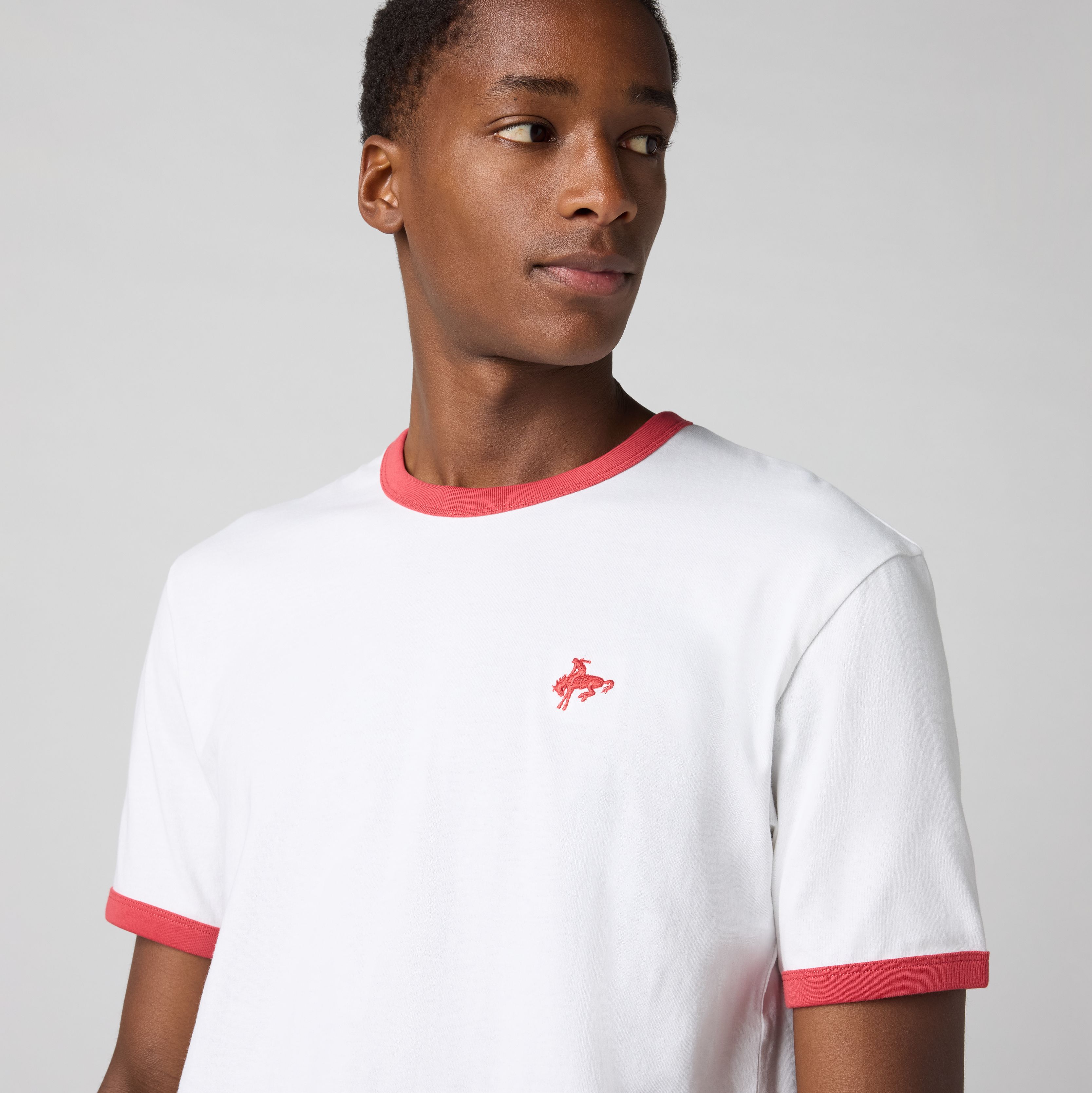 Retro Embroidered Ringer Tee - White | Levi's® ES