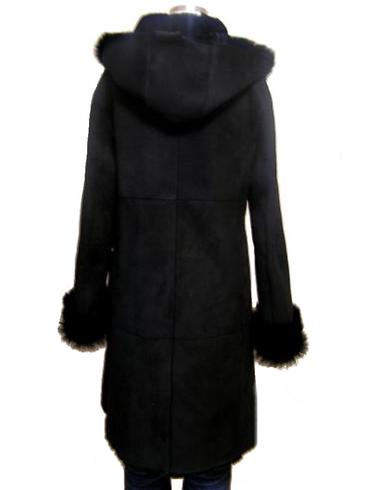 フード付きダッフルムートン - ムートン・レザーコート革専門LUNA*K