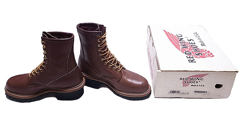 Deadstock 1999'S RED WING 4418 STEEL TOE（ANSI PT91) 8inch茶ロガー