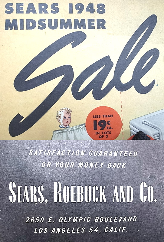 SEARS（Sears, Roebuck And Co.) 1948'S MIDSUMMER ‎Catalog シアーズ