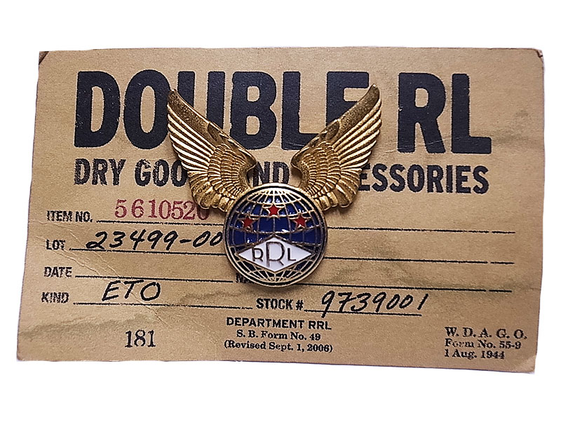 Double RL(RRL) Brass Pins #6 RRL AIR FORCE ダブルアールエル