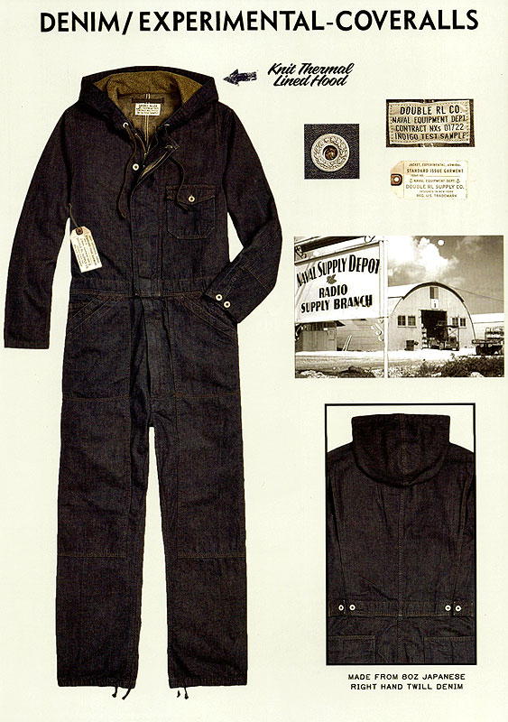 RRL USN WHEATON CVR-COVERALL ダブルアールエル デニム ツナギ