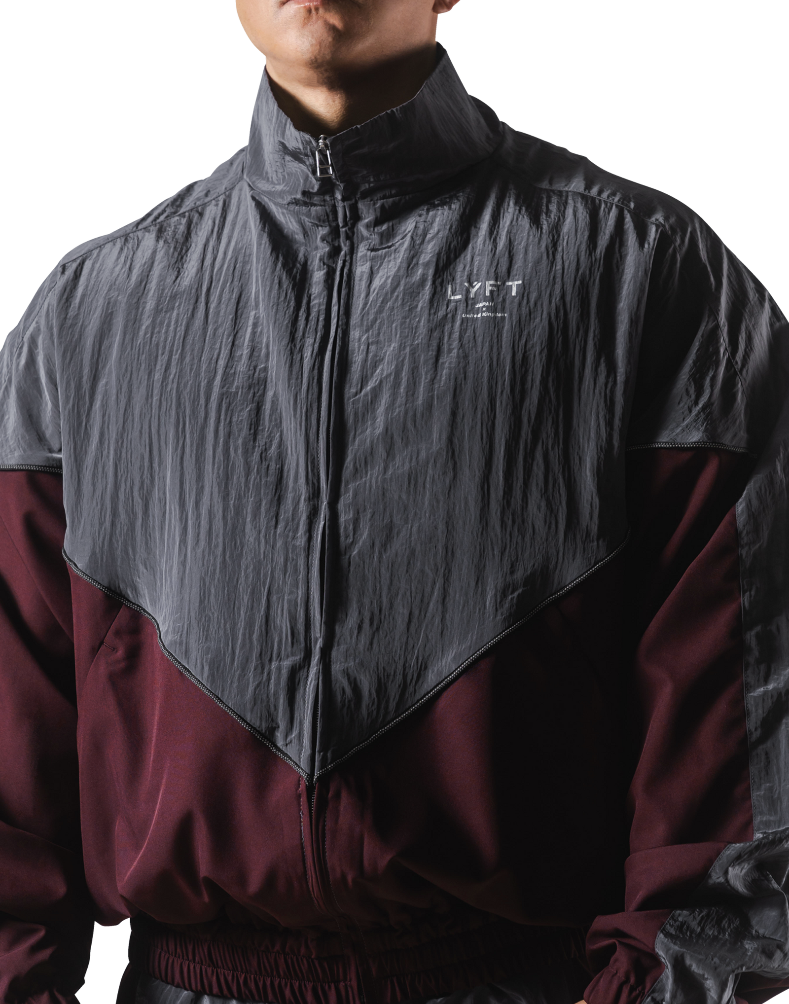 V-Form Oversize Track Jacket - D.Grey – LÝFT