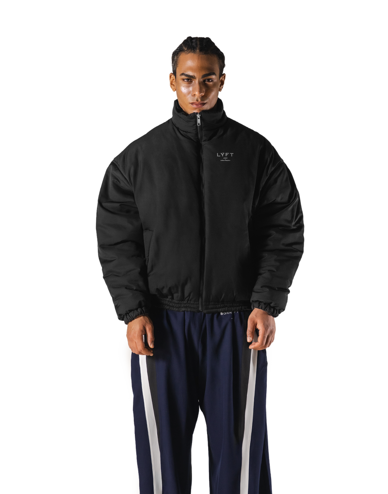 SWITCH LAYER™ 2Line TRACK | BLACK Puffer Jacket V.2 - Navy – LÝFT