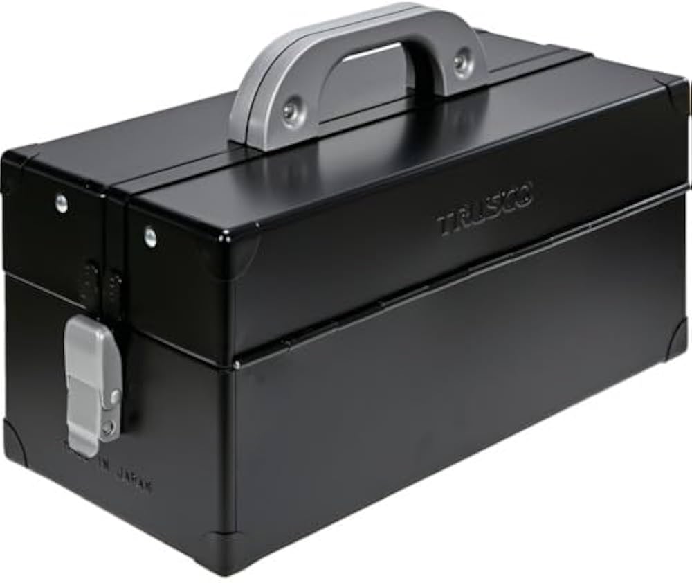 Amazon | トラスコ中山(TRUSCO) 両開きツールボックス 二段式 つや消し