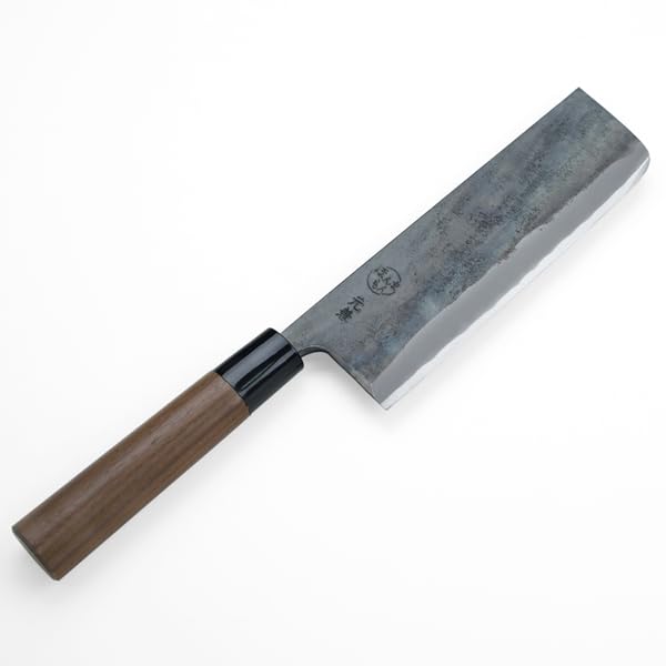 Amazon | 包丁 土佐火造り鍛造黒打 菜切 青紙スーパー 165mm