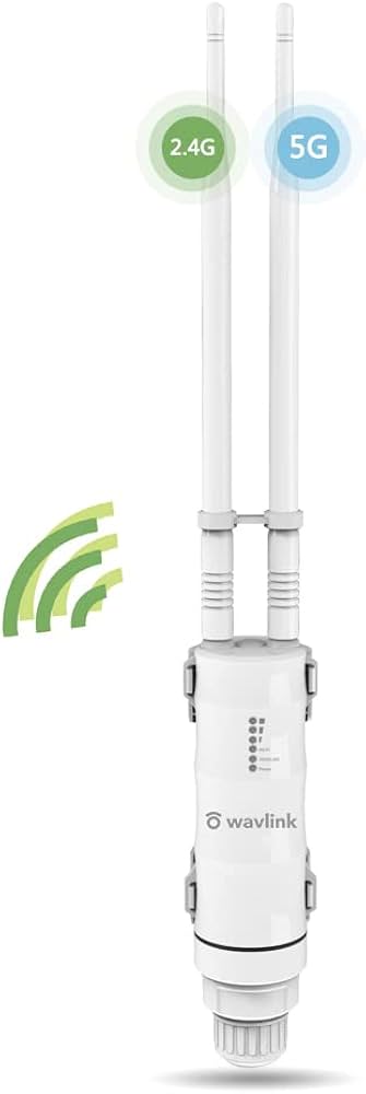 Amazon.co.jp: WAVLINK 屋外 AC1200WIFI中継器 2.4GHz+5GHz(1200Mbps