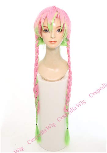 Amazon.co.jp: 鬼滅の刃 甘露寺蜜璃 風 ウィッグ キャラウィッグ 美容