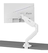 Amazon.co.jp: Pixio PS2S White モニターアーム 白 シングル 17-49