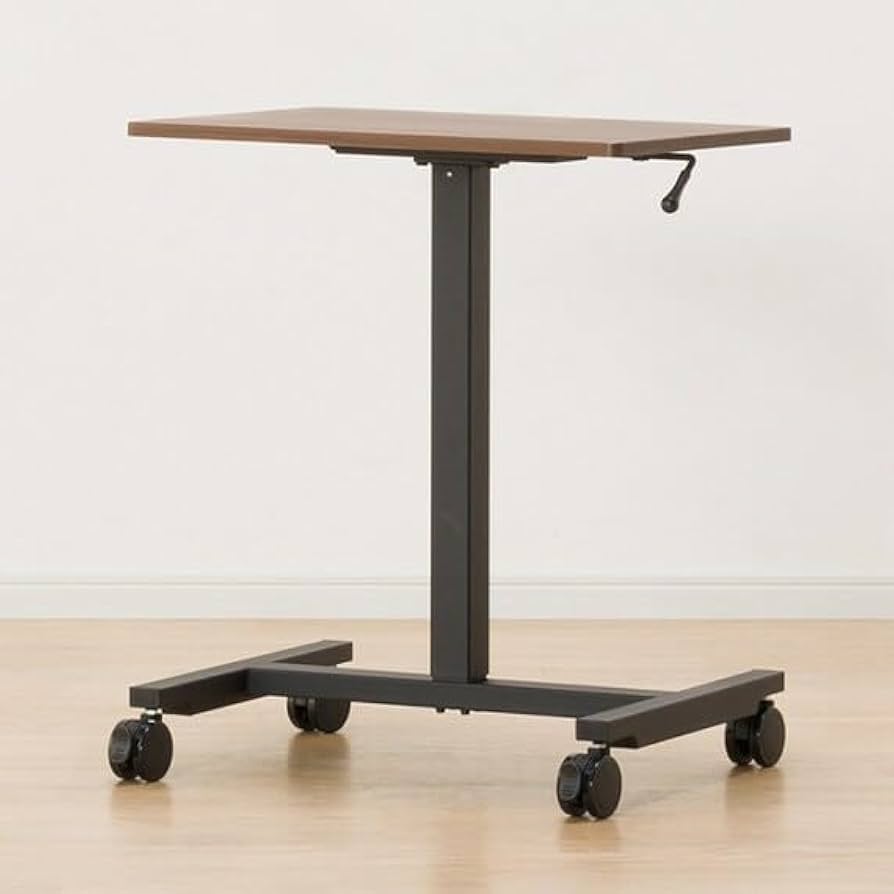 Amazon.co.jp: ニトリ 昇降デスク テン 60 ミドルブラウン/ブラック