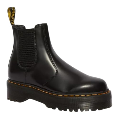 ドクターマーチン 2976 QUAD LEATHER PLATFORM CHELSEA BOOTS BLACK