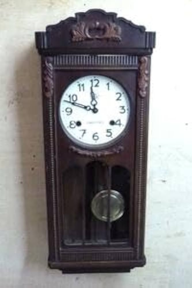 Amazon.co.jp: 振り子時計 ボンボン時計 OWARITOKEI ゼンマイ式 柱時計