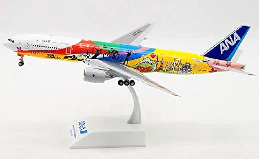 Amazon | ANA B777-200ER Hello 2020特別塗装ジェット 模型