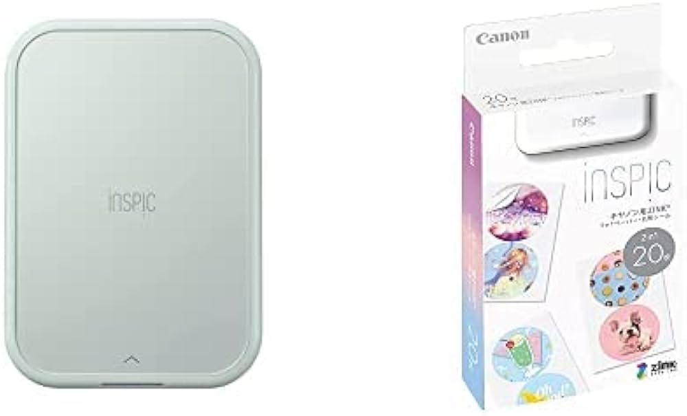Amazon.co.jp: 【2点セット】Canon スマホ専用ミニフォトプリンター