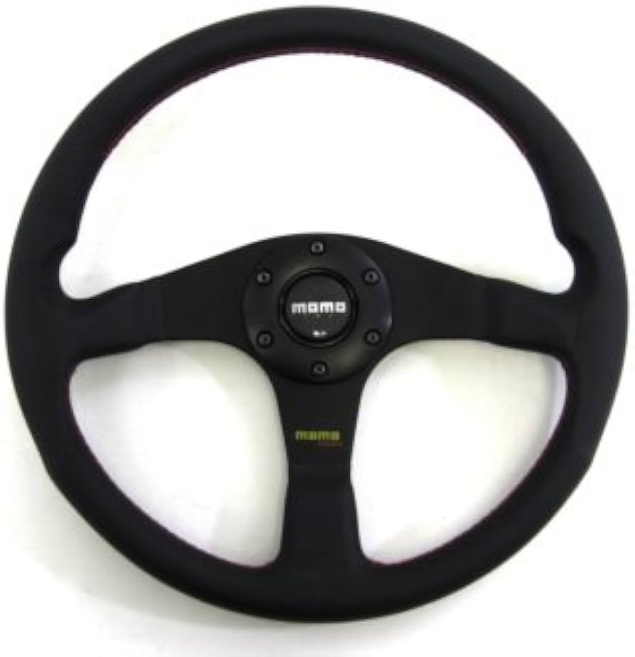 モモ ウッドステアリング 37パイ ホーンボタン付き 1996年製 当時物