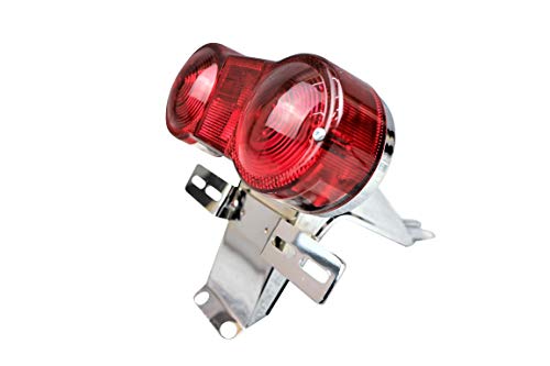 Amazon | GT380 テール 土台+ランプ 赤/ ダブル2灯式 メッキ リア