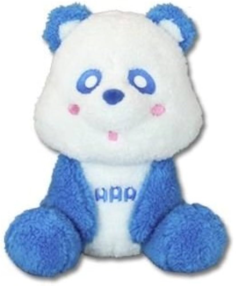 Amazon.co.jp: AAA え～パンダ ふさふさBIGぬいぐるみ2 青 與真司郎