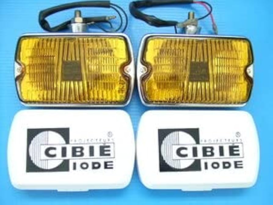 Amazon.co.jp: 当時物 2個 シビエ35角型 フォグランプ 旧車 ライト