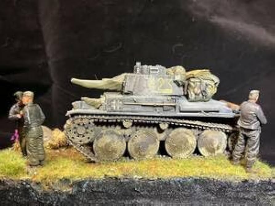 Amazon.co.jp: 135 第二次世界大戦 ドイツ軍 タイガー戦車 ジオラマ