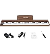 Amazon | KIMFBAY 電子ピアノ 88鍵盤 ハンマーアクション鍵盤 木製