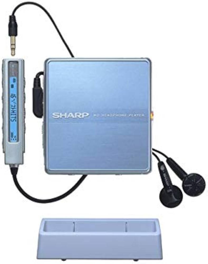 Amazon.co.jp: SHARP シャープ MD-ST600-A ブルー系 ポータブルMD