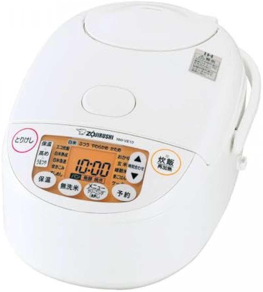 Amazon | 象印マホービン 炊飯器 5.5合 ホワイト NW-VE10-WA | 象印