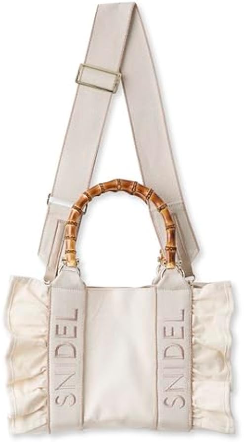 Amazon | フリルロゴバンブーバッグ | SNIDEL(スナイデル) | ハンドバッグ