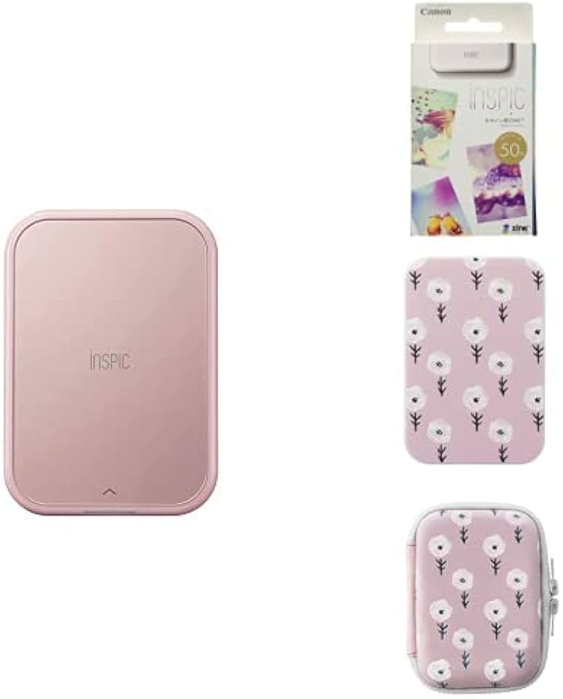 Amazon.co.jp: 【4点セット】Canon スマホ専用ミニフォトプリンター