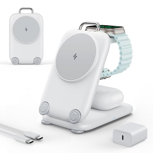 Amazon.co.jp: 3in1 ワイヤレス充電器 MagSafe充電器 折りたたみ式