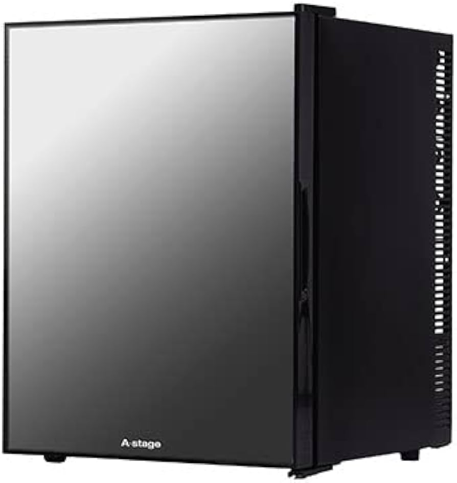 Amazon | A-Stage 1ドア冷蔵庫 40L ペルチェ式 ミラーガラス (ブラック
