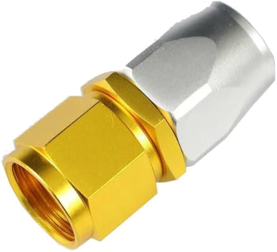 Amazon | AN10 ストレート ゴールド フィッティング ホースエンド 0度