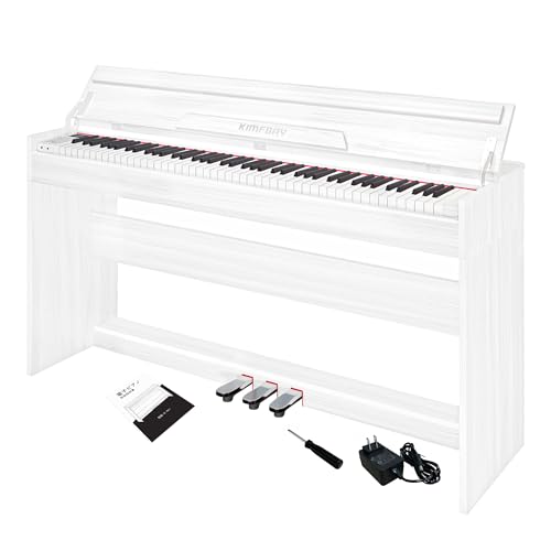 Amazon | KIMFBAY 電子ピアノ 88鍵盤 木製 電子ピアノ アップライト 88